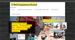 Desktop Screenshot of odellequipmentrental.com